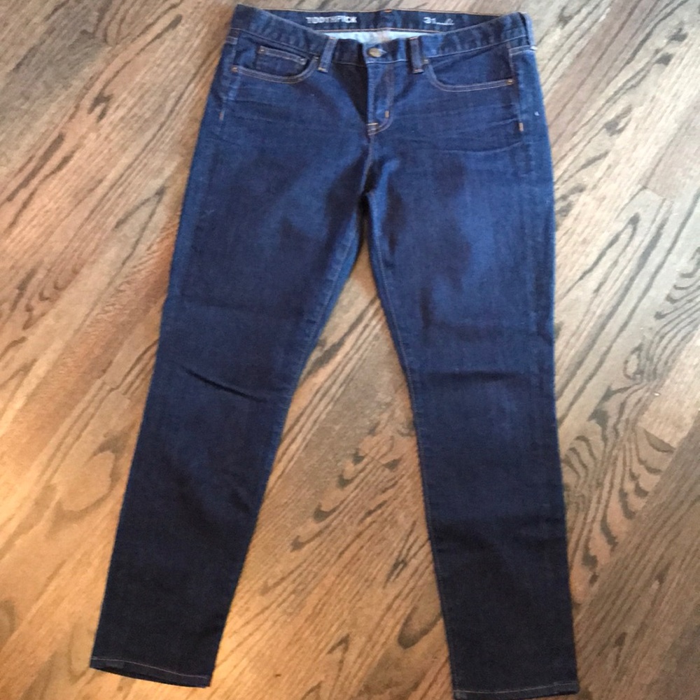 J Crew Toothpick Ankle Jeans